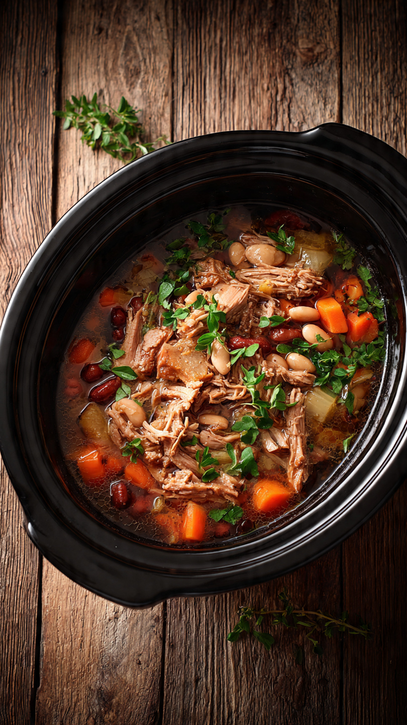 High Protein Crockpot Chicken Chili