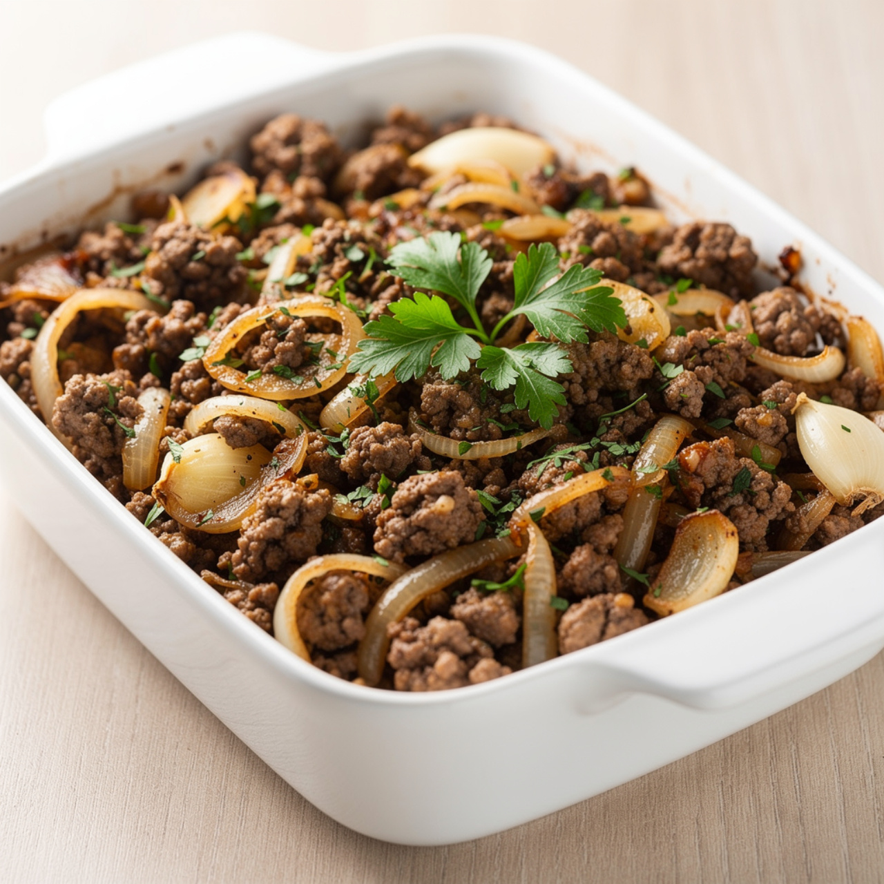 Cowboy Crockpot Casserole with Ground Beef and Potatoes