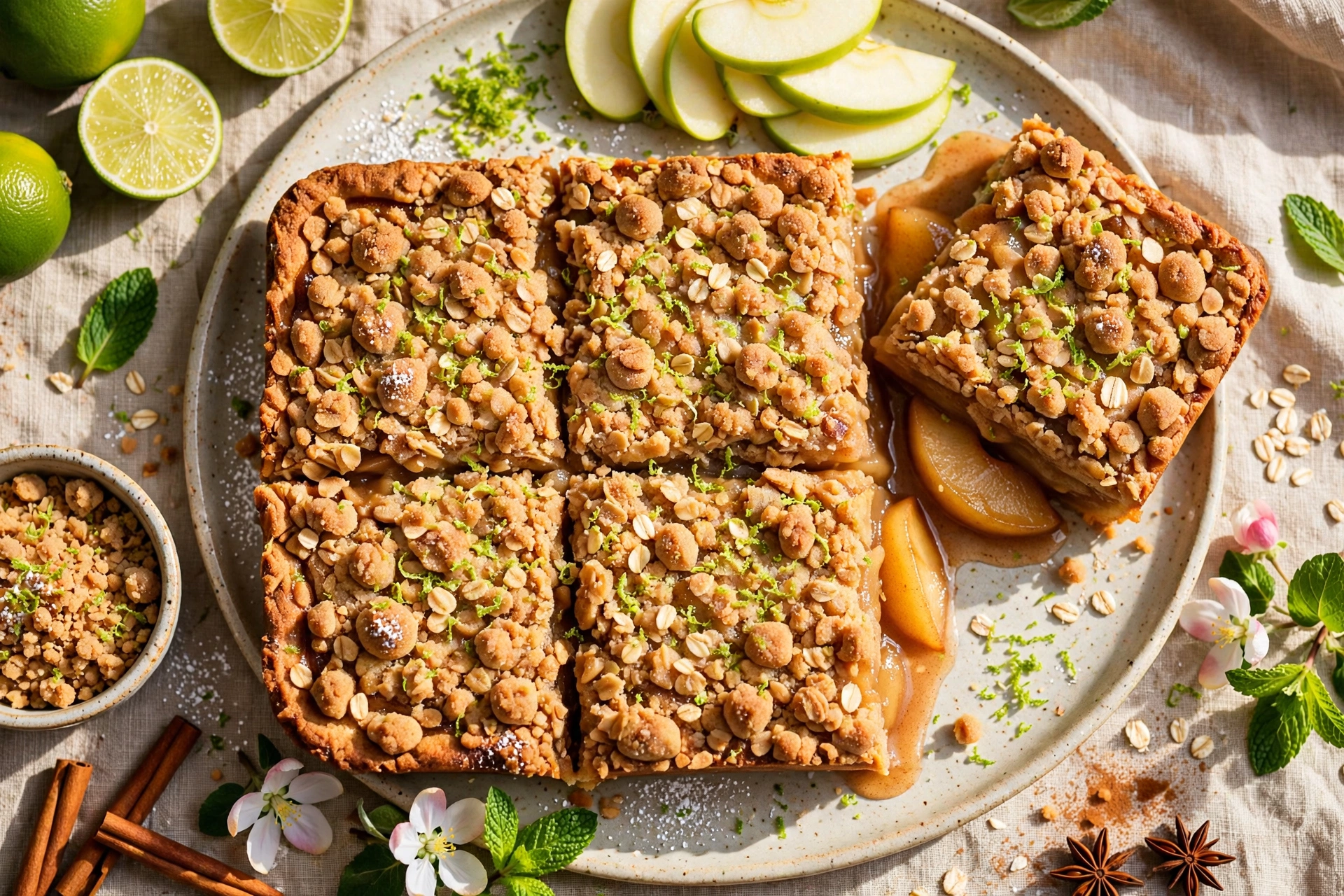 Apple Slab Pie with Crumble Topping