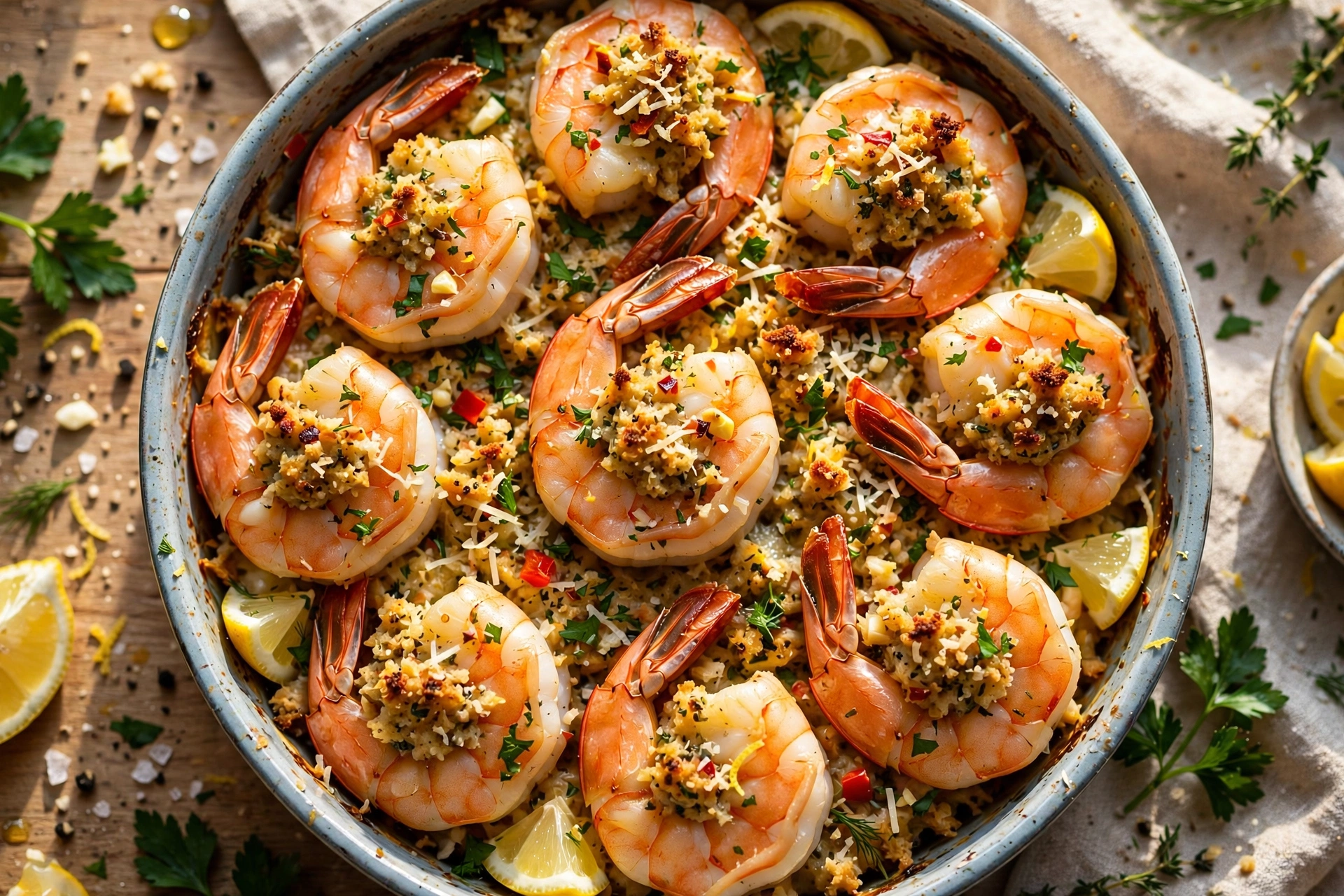 Baked Stuffed Shrimp Casserole