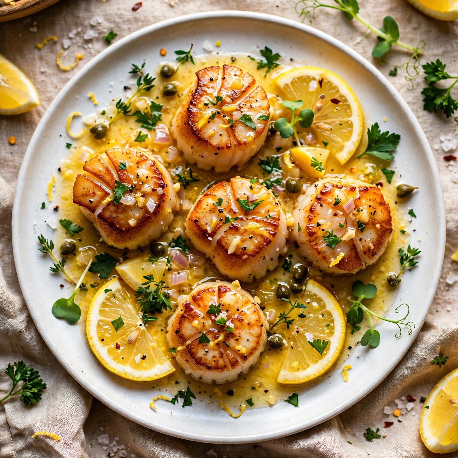 Lemon Butter Scallops