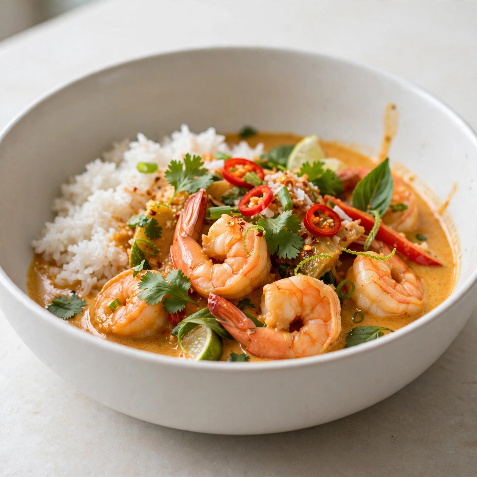 Thai Shrimp Curry with Coconut Rice